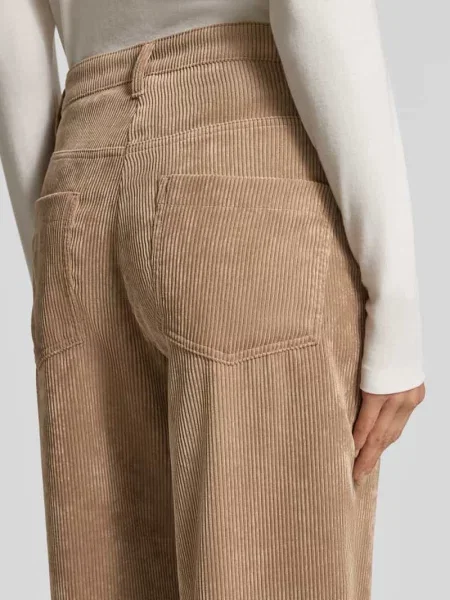 Spodnie sztruksowe o kroju barrel fit model ‘OCEAN’ Cambio