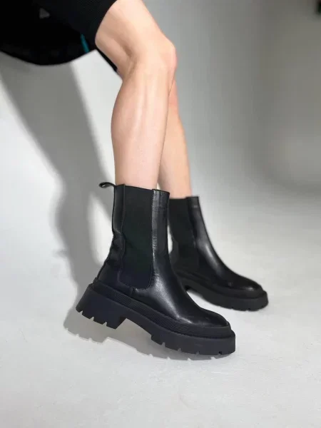 Шкіряні Челсі чорний