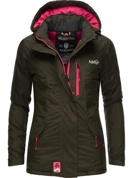 MARIKOO Geacă funcțională Rabeaa oliv roz alb