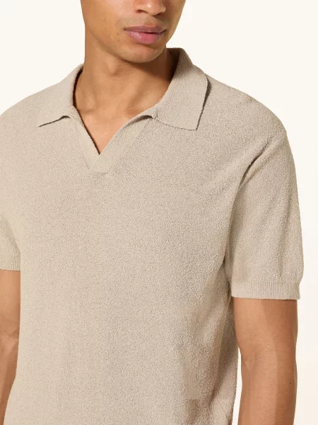 Colours & Sons Pletené Polo Tričko béžová
