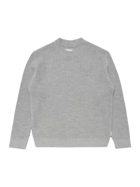 Sweter Edwin wełniany szary