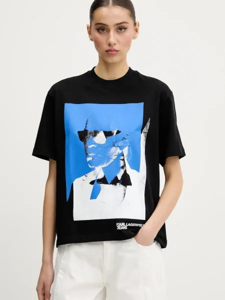 Karl Lagerfeld Jeans tricou din femei negru
