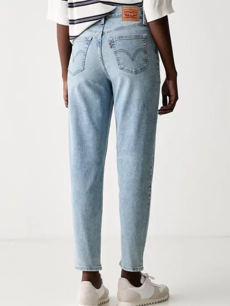 Levi's jeansy mom fit HIGH WAISTED MOM JEAN niebieskie