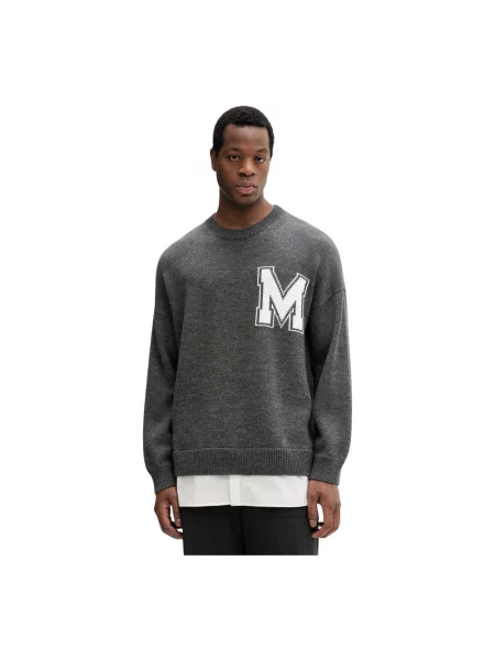 Maison Margiela sweter z dodatkiem wełny szary