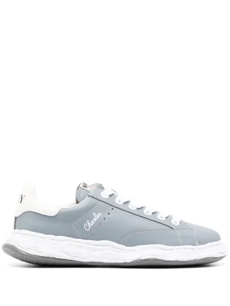 Sneakerși Maison Mihara Yasuhiro cu șireturi din piele albastru