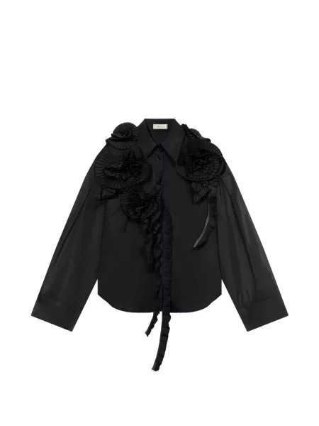 Tafta cămașă Blumarine cu aplicații negru