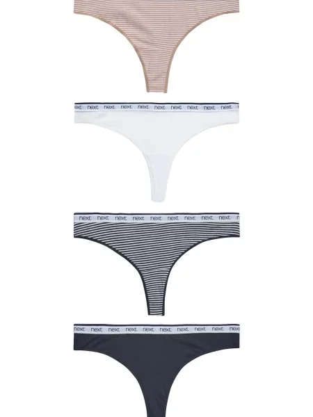 Next Tanga albastru / roz alb