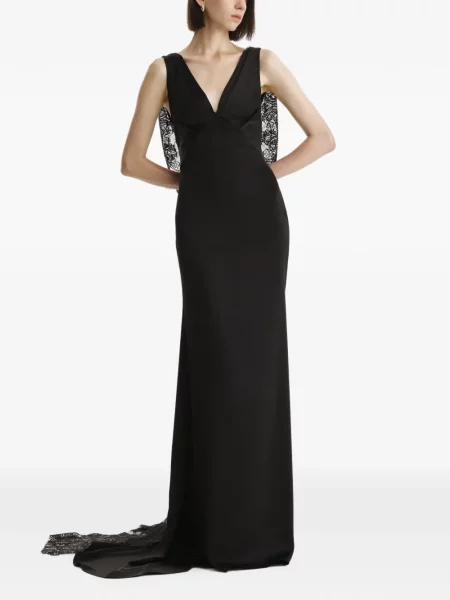 Rochie maxi 2310 Studio din dantelă negru