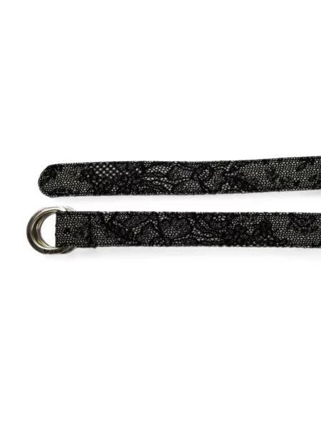 Cu centură curea Byblos cu model floral din dantelă negru
