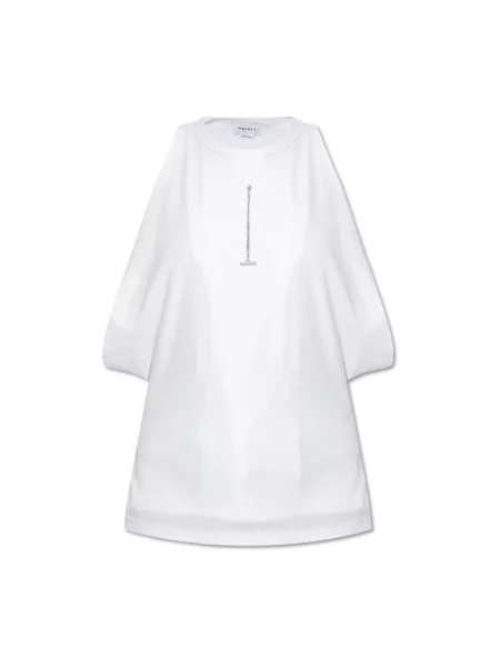 Top Alexander Mcqueen z okrągłym dekoltem biały