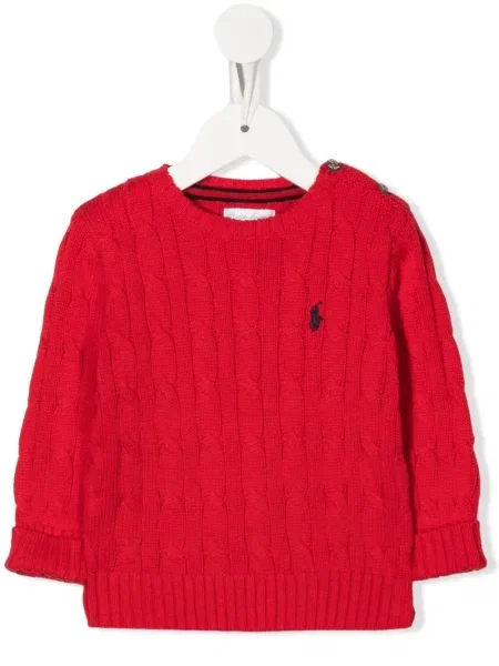 Sweter dziecięcy Polo Ralph Lauren czerwony