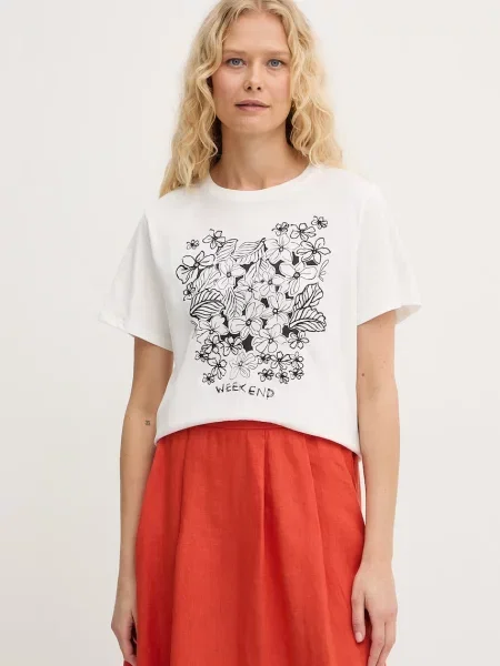 Weekend MaxMara Tricou WKDBORA | Relaxed fit alb