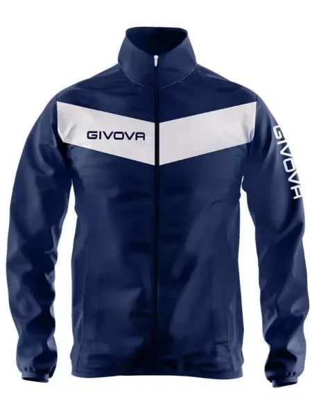 Kurtka sportowa Givova Rain Blue-bianco Blue biała