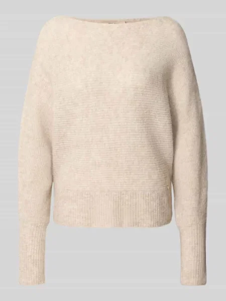 Sweter w dzianinowym stylu krój regular fit model Thora' Mos Mosh