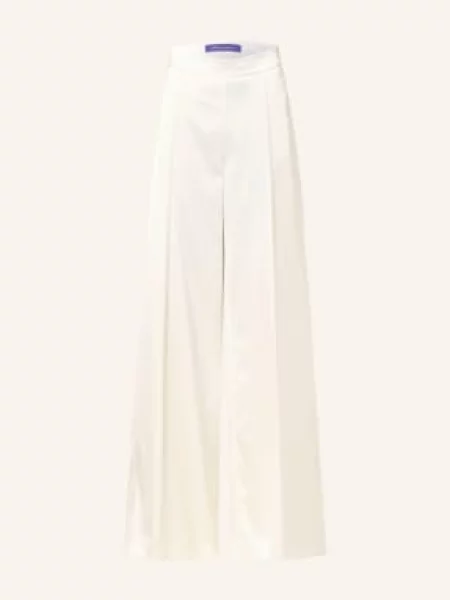 Ralph Lauren Collection Spodnie Typu Marlena Masina Z Satyny weiss