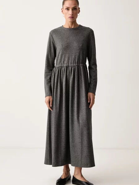 Weekend Max Mara rochie cu vâscoză WKDVETTURA gri
