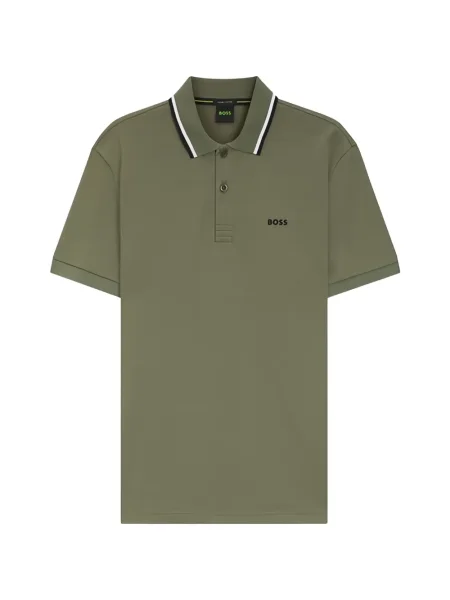 Polo Boss cu dungi verde
