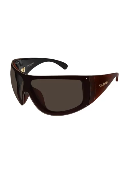 Okulary przeciwsłoneczne Saint Laurent brązowe