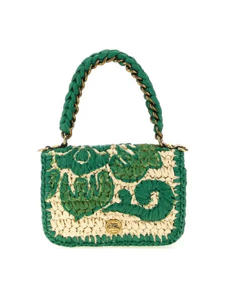 Wielobarwność torebka skórzana Etro