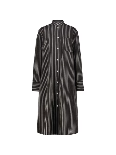 Rochie tip cămașă Toteme din poplin negru