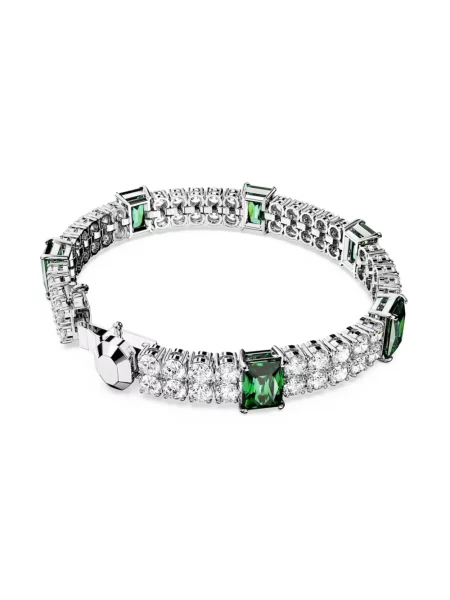 Bransoletka Swarovski do tenisa szara