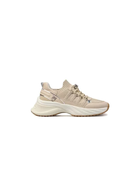 Sneakersy Pinko skórzane beżowe