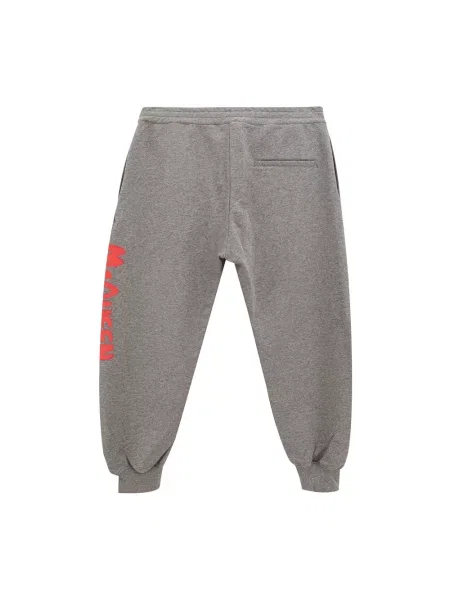 Spodnie dresowe Alexander Mcqueen z logo szare