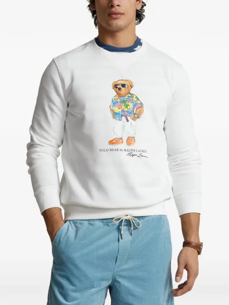 Tricou polo Polo Ralph Lauren cu autograf cu 5 buzunare în carouri gri