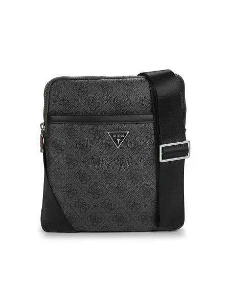 GUESS Taška přes rameno Vezzola čedičová šedá stříbrná černá