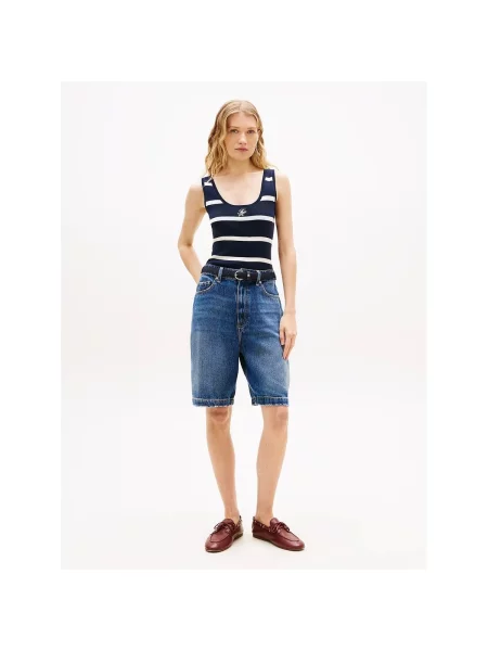Top Tommy Hilfiger modrá