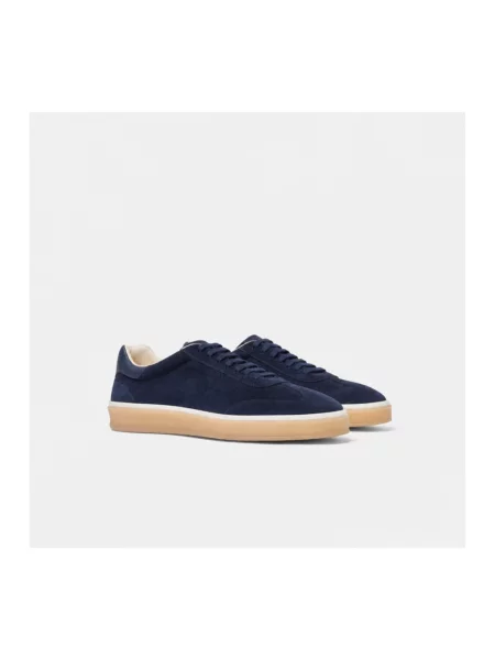 Sneakersy Scarosso zamszowe niebieskie
