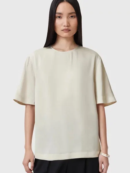 AllSaints Tričko AMELIE béžové