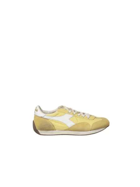 Sneakersy Diadora skórzane żółte