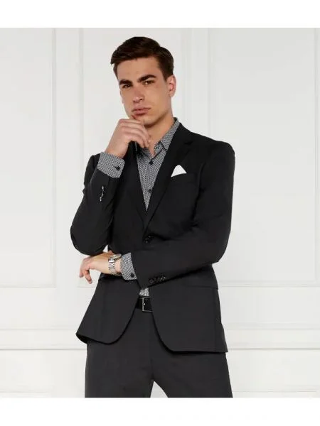 BOSS BLACK Sacou H-Huge-MM negru