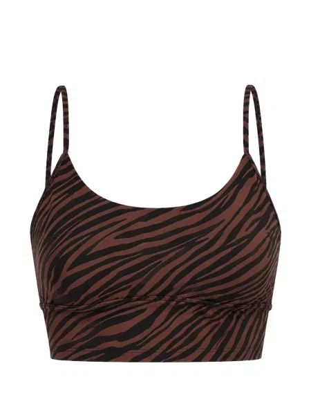 Sutien sport Rip Curl cu imagine cu model zebră maro