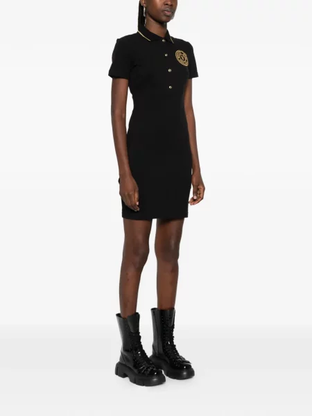 Κοστούμι τζιν φόρεμα Versace Jeans Couture μαύρο