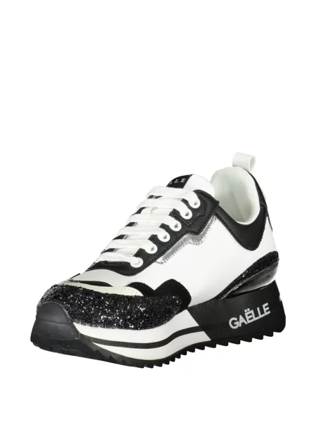 Sneakerși Gaelle cu platformă alb