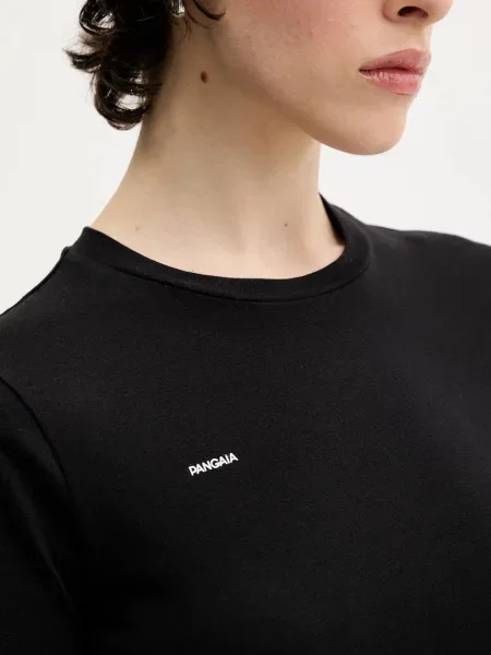 Футболка Pangaia Cotton-Stretch T-shirt чорний