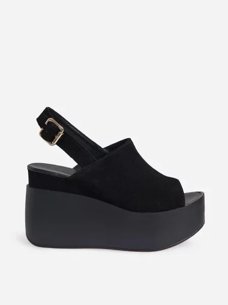 Замшеві Босоніжки ISSA Plus чорний