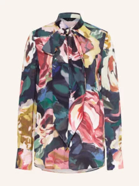 Ted Baker Bluzka Z Kokardą Araga blau żółta