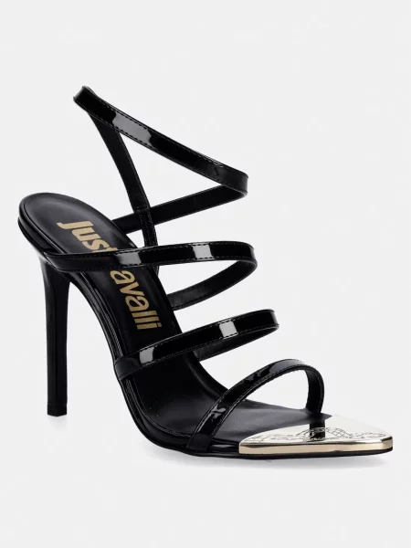 Pantofi cu toc Just Cavalli negru