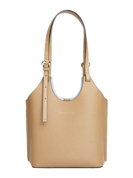 Geantă shopper Tommy Hilfiger bej