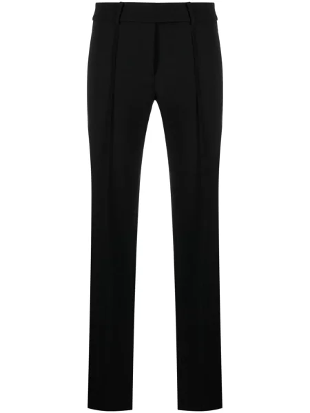 Pantaloni Michael Michael Kors din piele cu pană negru