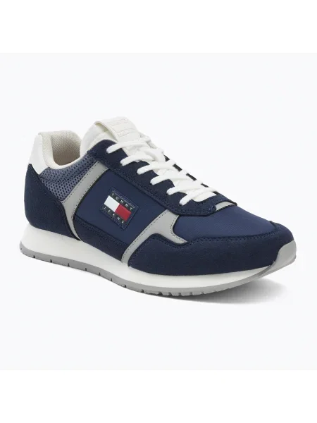 Sneakerși Tommy Jeans albastru închis