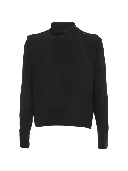 Top Isabel Marant din crep negru