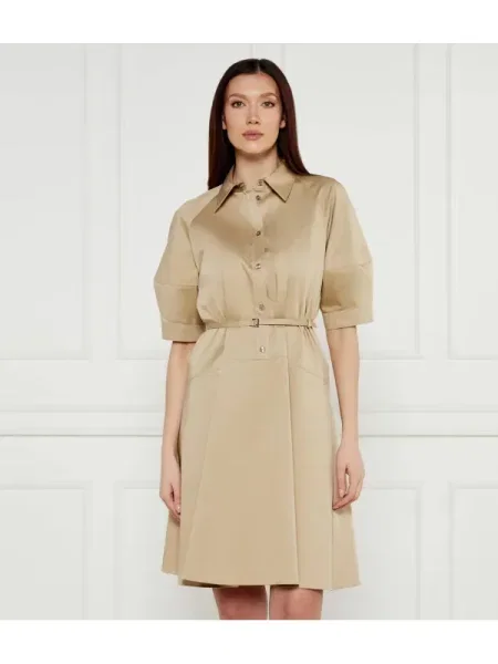 BOSS BLACK Rochie cu cordon Delaurena negru