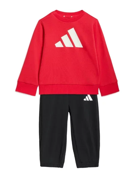 ADIDAS SPORTSWEAR Costum de trening ESSENTIALS roșu / negru alb