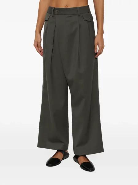 Pantaloni Issey Miyake plic verde