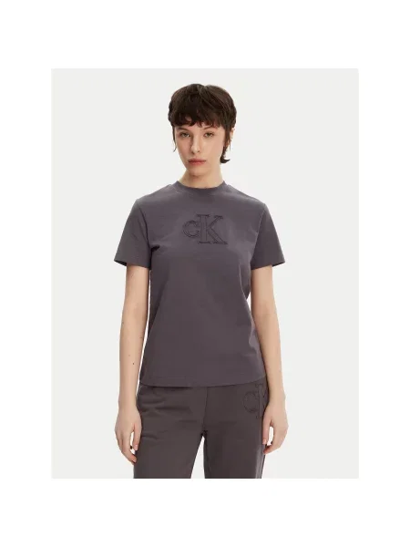 Calvin Klein Jeans Marškinėliai Regular Fit pilka
