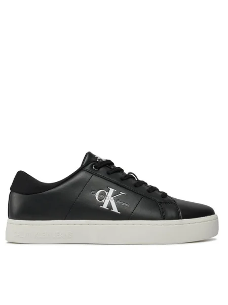 Calvin Klein Jeans Sneakers Classic Cupsole Low Laceup Lth negru